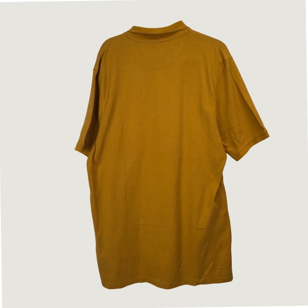 J.Crew Pique Polo Shirt XLT Mustard Yellow Short Sleeve Preppy Casual Tall - Picture 2 of 9